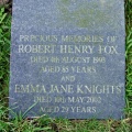 FOX Robert Henry died 1993 and Emma Jane KNIGHTS died 2002